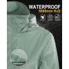image33000ft Womens Rain Jacket Waterproof Lightweight Packable Raincoat with Hood for Golf Hiking Travel WindbreakerLight Green