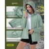 image33000ft Womens Rain Jacket Waterproof Lightweight Packable Raincoat with Hood for Golf Hiking Travel WindbreakerLight Green