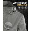 image33000ft Womens Rain Jacket Waterproof Lightweight Packable Raincoat with Hood for Golf Hiking Travel WindbreakerLight Grey