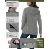 image33000ft Womens Rain Jacket Waterproof Lightweight Packable Raincoat with Hood for Golf Hiking Travel WindbreakerLight Grey