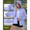 image33000ft Womens Rain Jacket Waterproof Lightweight Packable Raincoat with Hood for Golf Hiking Travel WindbreakerLight Purple