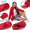 image33000ft Womens Rain Jacket Waterproof Lightweight Packable Raincoat with Hood for Golf Hiking Travel WindbreakerRed
