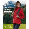 image33000ft Womens Rain Jacket Waterproof Lightweight Packable Raincoat with Hood for Golf Hiking Travel WindbreakerRed