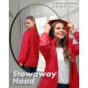 image33000ft Womens Rain Jacket Waterproof Lightweight Packable Raincoat with Hood for Golf Hiking Travel WindbreakerRed