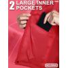 image33000ft Womens Rain Jacket Waterproof Lightweight Packable Raincoat with Hood for Golf Hiking Travel WindbreakerRed