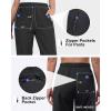 image33000ft Womens Rain Pants Lightweight Breathable Waterproof Pants Windproof Overall Pant for Hiking cyclin Golf OutdoorBlack