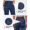 image33000ft Womens Rain Pants Lightweight Breathable Waterproof Pants Windproof Overall Pant for Hiking cyclin Golf OutdoorNavy