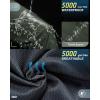 image33000ft Womens Rain Pants Lightweight Waterproof Rain Over Pants Windproof Hiking Pants for Outdoor Fishing Rainy DayArmy Green