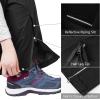 image33000ft Womens Rain Pants Lightweight Waterproof Rain Over Pants Windproof Hiking Pants for Outdoor Fishing Rainy DayBlack