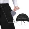image33000ft Womens Rain Pants Lightweight Waterproof Rain Over Pants Windproof Hiking Pants for Outdoor Fishing Rainy DayBlack