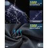 image33000ft Womens Rain Pants Lightweight Waterproof Rain Over Pants Windproof Hiking Pants for Outdoor Fishing Rainy DayBlue
