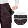image33000ft Womens Rain Pants Lightweight Waterproof Rain Over Pants Windproof Hiking Pants for Outdoor Fishing Rainy DayDark Red