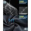 image33000ft Womens Rain Pants Lightweight Waterproof Rain Over Pants Windproof Hiking Pants for Outdoor Fishing Rainy DayGrey