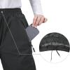 image33000ft Womens Rain Pants Lightweight Waterproof Rain Over Pants Windproof Hiking Pants for Outdoor Fishing Rainy DayGrey