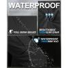 image33000ft Womens Rain Pants Waterproof Lightweight Breathable Rain Overall Hiking PantsBlack
