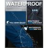 image33000ft Womens Rain Pants Waterproof Lightweight Breathable Rain Overall Hiking PantsDark Blue