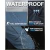 image33000ft Womens Rain Pants Waterproof Lightweight Breathable Rain Overall Hiking PantsGray Blue