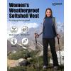 image33000ft Womens Running Vest Fleece Lined Zip Up Windproof Lightweight Softshell Vests Outerwear for Golf Hiking SportsBlue