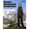 image33000ft Womens Running Vest Fleece Lined Zip Up Windproof Lightweight Softshell Vests Outerwear for Golf Hiking SportsDark Grey