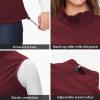 image33000ft Womens Running Vest Fleece Lined Zip Up Windproof Lightweight Softshell Vests Outerwear for Golf Hiking SportsDark Red