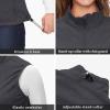 image33000ft Womens Running Vest Fleece Lined Zip Up Windproof Lightweight Softshell Vests Outerwear for Golf Hiking SportsDarkgrey Melange