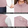 image33000ft Womens Running Vest Fleece Lined Zip Up Windproof Lightweight Softshell Vests Outerwear for Golf Hiking SportsRose Red