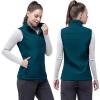image33000ft Womens Running Vest Fleece Lined Zip Up Windproof Lightweight Softshell Vests Outerwear for Golf Hiking SportsTeal