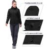 image33000ft Womens Softshell Jacket Fleece Lined Warm Jacket Light Hooded Windproof Coat for Outdoor HikingBlack