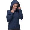 image33000ft Womens Softshell Jacket Fleece Lined Warm Jacket Light Hooded Windproof Coat for Outdoor HikingBlue