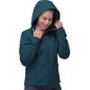 image33000ft Womens Softshell Jacket Fleece Lined Warm Jacket Light Hooded Windproof Coat for Outdoor HikingDark Cyan