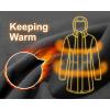 image33000ft Womens Softshell Long Jacket with Hood Fleece Lined Windproof Warm up Waterproof WindbreakerDarkgrey Melange
