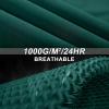 image33000ft Womens Softshell Long Jacket with Hood Fleece Lined Windproof Warm up Waterproof WindbreakerDeep Green