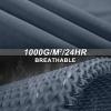 image33000ft Womens Softshell Long Jacket with Hood Fleece Lined Windproof Warm up Waterproof WindbreakerGrayish Blue