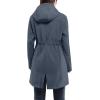 image33000ft Womens Softshell Long Jacket with Hood Fleece Lined Windproof Warm up Waterproof WindbreakerGrayish Blue