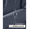 image33000ft Womens Softshell Long Jacket with Hood Fleece Lined Windproof Warm up Waterproof WindbreakerGrayish Blue