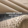 image33000ft Womens Softshell Long Jacket with Hood Fleece Lined Windproof Warm up Waterproof WindbreakerKhaki