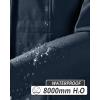 image33000ft Womens Softshell Long Jacket with Hood Fleece Lined Windproof Warm up Waterproof WindbreakerMidnight Blue