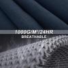 image33000ft Womens Softshell Long Jacket with Hood Fleece Lined Windproof Warm up Waterproof WindbreakerMidnight Blue