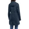 image33000ft Womens Softshell Long Jacket with Hood Fleece Lined Windproof Warm up Waterproof WindbreakerMidnight Blue