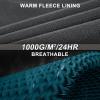 image33000ft Womens Softshell Long Jacket with Hood Fleece Lined Windproof Warm up Waterproof WindbreakerModern Blue