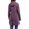 image33000ft Womens Softshell Long Jacket with Hood Fleece Lined Windproof Warm up Waterproof WindbreakerPurple Melange