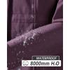 image33000ft Womens Softshell Long Jacket with Hood Fleece Lined Windproof Warm up Waterproof WindbreakerPurple Melange
