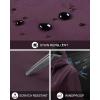 image33000ft Womens Softshell Long Jacket with Hood Fleece Lined Windproof Warm up Waterproof WindbreakerPurplish Red