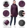 image33000ft Womens Softshell Long Jacket with Hood Fleece Lined Windproof Warm up Waterproof WindbreakerPurplish Red