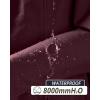 image33000ft Womens Softshell Long Jacket with Hood Fleece Lined Windproof Warm up Waterproof WindbreakerRed Wine