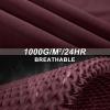 image33000ft Womens Softshell Long Jacket with Hood Fleece Lined Windproof Warm up Waterproof WindbreakerRed Wine
