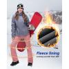 image33000ft Womens Softshell Snow Pants Waterproof Warm Ski Pants Insulated Ripstop Snowboard Winter PantsLight Pink