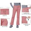 image33000ft Womens Softshell Snow Pants Waterproof Warm Ski Pants Insulated Ripstop Snowboard Winter PantsLight Pink