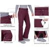 image33000ft Womens Softshell Snow Pants Waterproof Warm Ski Pants Insulated Ripstop Snowboard Winter PantsRaspberry Red
