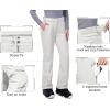 image33000ft Womens Softshell Snow Pants Waterproof Warm Ski Pants Insulated Ripstop Snowboard Winter PantsWhite